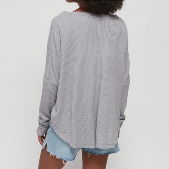 Urban Outfitters Front-tie Waffleknit Thermal - Picture 2 of 5